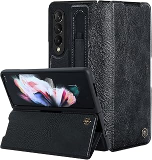 Nillkin Galaxy Z Fold 3 case with Stylo Sport, Leather Protective Support, Robust and Shock Resistant Smartphone Protector, Black.. DIAYTAR NIGERIA: Making quality accessible to all Nigerians with affordable prices and quick delivery.