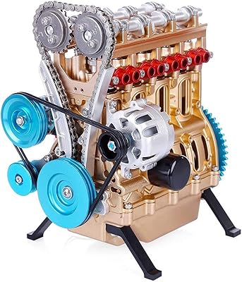 Metal car engine model V4 4 -cylinder model assembly kit for adults.. Experience convenient online shopping on DIAYTAR Nigeria — wide selection and affordable delivery.