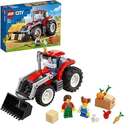 Lego City Great Vehicle Lego Tractor toy, farm and rabbit figurine, for boys and girls, 5 years old, 60287.. DIAYTAR NIGERIA combines extensive product options with budget-friendly prices, delivered in 5-8 days.
