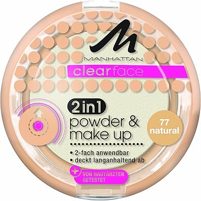 Powder and makeup 2-in-1 Manhattan Clear Face 77 11 g.. Shop like never before with DIAYTAR NIGERIA's comprehensive marketplace and budget-friendly shipping.