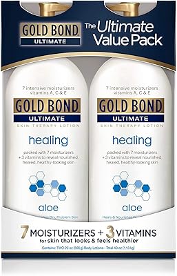 Therapeutic lotion for Gold Bond Ultimate skin with Aloe Vera extract, 2/20 oz package.. DIAYTAR NIGERIA makes quality accessible with our affordable prices and dependable delivery service.