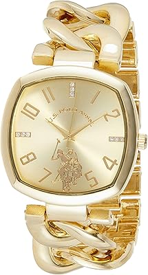 Quarter watch for women us polo assn., Analog display and gold plated bracelet, USC40250 model, or.. Why pay more? DIAYTAR Nigeria gives you the best for less.
