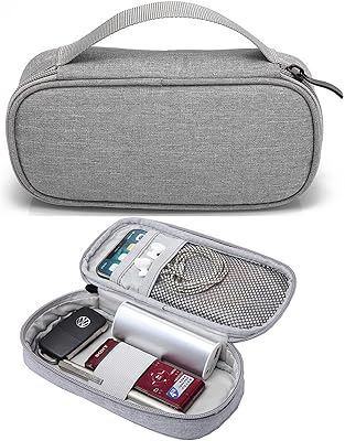 Digital portable travel storage bag, flexible transport bag for portable USB cable charger (gray).. Shop the future with DIAYTAR NIGERIA - thousands of products, unbeatable prices, delivery within a week.