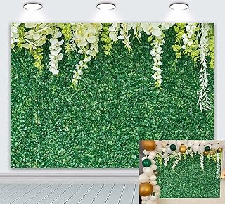 Fond of green leaves natural green paper white flower wall photograph wedding background shower studio supplies accessories photo 7x5ft.. DIAYTAR NIGERIA brings the marketplace home to you with affordable prices and delivery in 5-8 days.