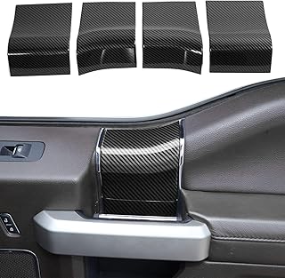 Upper interior door handle cover Vodunala F-150 for Ford F150 2015-2020, 4 pieces in ABS carbon fiber.. Shop for less and receive more with DIAYTAR NIGERIA's expansive e-commerce platform and nationwide delivery.