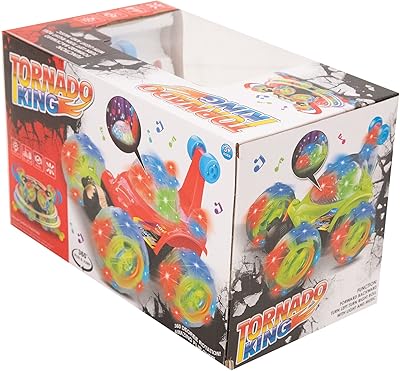 Green upper wheel and red LED light car RC Tornado.. DIAYTAR NIGERIA delivers more than products - we deliver affordable shopping satisfaction nationwide.