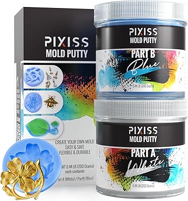 Kit of silicone sealant molds, mastic mixture 1: 1 super easy, 3/4 book (400 g), to make robust and reusable silicone molds.. From kitchen tools to phones — DIAYTAR Nigeria ships it all in a week.