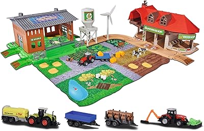 Magret Cretex Big Farm Yard 212050009 Farm play set with 3 vehicles, 2 carriers, tractor, harvester, wooden truck, molded under pressure under.. Discover the convenience of DIAYTAR NIGERIA's vast product range delivered affordably in 5-8 days.