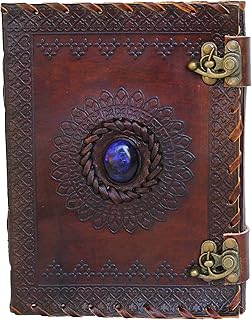 8 -inch leather notebook with stone clip to write, virgin notebook made by hand for men and women, non -lined paper, best gift, artistic sketch book, travel journal to write a rechargeable shadow book.. Browse endless categories on DIAYTAR Nigeria — your items delivered in just days.