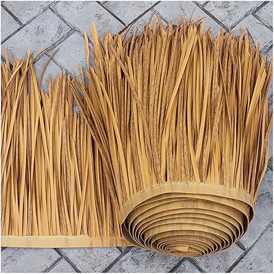 Mexican palm rail roller 9 colors, roofing material in an impermeable artificial thatt for Tiki Hut bar (Color: Straw color).. Your digital shopping companion, DIAYTAR NIGERIA offers exceptional value with delivery in less than 8 days.