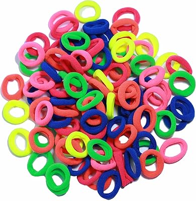 100 pieces of hair elastic bands for baby girls, without fold, elastic for light ponytail for little girls.. Get your essentials without leaving home — thanks to DIAYTAR Nigeria.