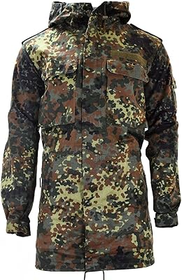 Original jacket of the German army - Combat jacket with hood in the military design of Flecktarn.. Spend less, get more — that’s the DIAYTAR Nigeria promise.
