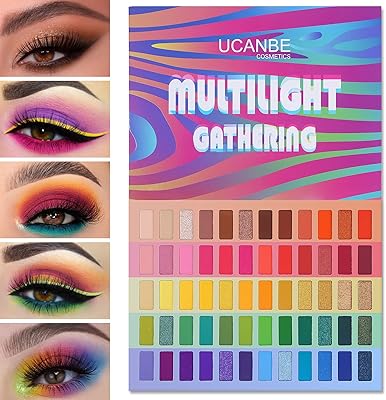 Pallet of UCANB colored eyeshadows - 60 shimmering and natural matte shades, pallet of highly pigmented vibrant powder make -up (live shades).. Experience DIAYTAR NIGERIA, where extensive product variety meets pocket-friendly prices and reliable delivery.