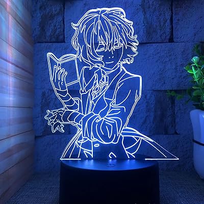 3D night light Bingo Stray Dogs Dazai Osamu Bureau Lighting.. DIAYTAR NIGERIA: Where shopping meets satisfaction with affordable prices and prompt delivery services.
