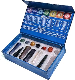 Set of healing crystals Reiki Catch in Crystal. Crystal gifts for spiritual meditation. The 7 chakra baguettes and the 6 natural faceted stones, set of 14.. Shop smart, shop DIAYTAR - Nigeria's most affordable e-commerce platform with nationwide delivery.