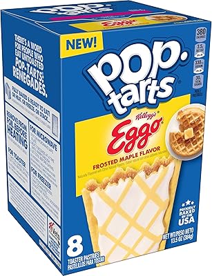 Pop-tarts Egggo Grille-Pain Pastries, Breakfast foods, children's snacks, frosted maple flavor (96 pop-tarts).. Say goodbye to limited options and long shipping times. DIAYTAR Nigeria delivers variety, quality, and affordability straight to your door.