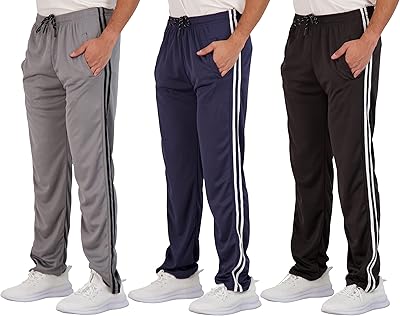 Package of 3 Real Essentials: Athletic Men's Athletic Flying Pants with Pockets.. Shop with ease at DIAYTAR NIGERIA and enjoy our extensive product range delivered at affordable rates.