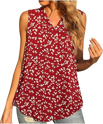 Relaxed tank top with V-collar for women, crumpled ruffles, sleeveless, ample, solid, summer t-shirt, single blouses, bare back, sleeveless.. Experience the ease of modern shopping with DIAYTAR NIGERIA's diverse marketplace delivered promptly.
