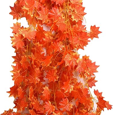 Set of 24 artificial maple sheets of 180 feet, for garden, wedding festival, interior decoration - ivy crown - artificial leaves - maple of maple leaves - red maple leaves.. DIAYTAR NIGERIA combines extensive product options with budget-friendly prices, delivered in 5-8 days.