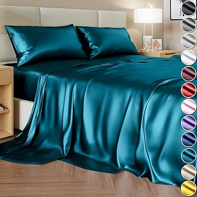 4 -piece satin bedroom set for King Size Dechlor.. Shop smarter with DIAYTAR NIGERIA's vast product range and budget-friendly delivery within the week.