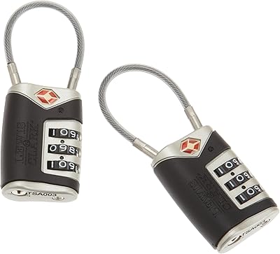 TSA certified luggage lock + steel cable by Louis n. Clark for suitcases.. Nigeria's favorite online shopping platform, DIAYTAR offers unbeatable prices and delivery within a week.
