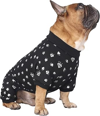 Ichoue Rich Dog Series Pets For Pyjama Combination PJS Bulldog French Baldogue Harm Boston Terrier Onesie follows - Black Diamond, L.. Unlock access to a wide range of products with DIAYTAR NIGERIA's affordable e-commerce platform.