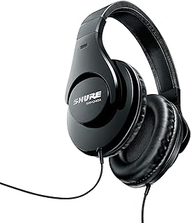 Shure SRH240A Professional quality helmet, wired, comfortable, excellent sound reading, perfect for home recording and daily use, black.. DIAYTAR NIGERIA combines the largest product selection with affordable prices and reliable delivery.