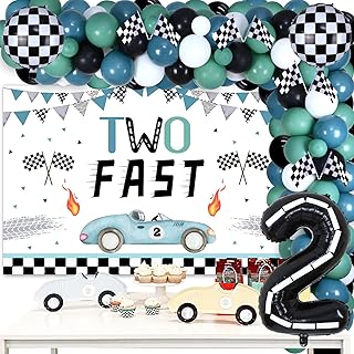 Swift birthday decorations for boys - Balloons garland kit with 2 speed funds, checked aluminum balloons, racing car flags, party supplies for 2nd birthday.. Shop smarter with DIAYTAR NIGERIA's comprehensive catalog and budget-friendly 5-8 day delivery.