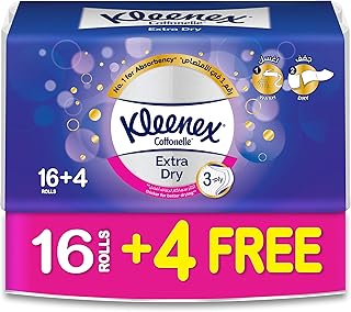 Package of rollers of soft and dry toilet paper Kleenex, pack of 20 rolls, 160 handkerchiefs in 3 thicknesses.. Experience the simplicity of DIAYTAR NIGERIA's extensive marketplace with delivery within 8 days.