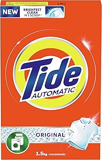 Detergent in Powder Original Perfume Tide Automatic - Front and upper load - 1.5 kg.. DIAYTAR NIGERIA connects you with thousands of products at competitive prices, delivered within a week.