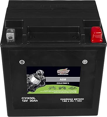 Internal batteries Power Sports Cyix30L-BS 12V 30Ah battery battery for Moto Mountain Bike Rechargeable AGM SCECLLED BY CYCLETRON.. Shop smart with DIAYTAR NIGERIA, offering a vast product range delivered to your doorstep within a week.