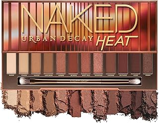 Pallet of Naked Heat eyeshadows of Urban Decay, 12 neutral amber shades - highly blurred rich and velvety shades - the kit includes a mirror and a double -end makeup brush.. DIAYTAR NIGERIA: Making online shopping accessible with affordable prices and nationwide delivery service.