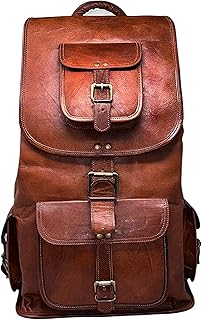Backpack for laptop in leather jaald brown vintage backpack Mochila indiana jones.. DIAYTAR NIGERIA: Connecting Nigerians with affordable products delivered promptly nationwide.
