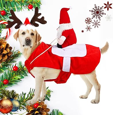 2 pieces Christmas suit for the riding dog of father and wooden banner.. DIAYTAR NIGERIA: Where affordable shopping meets reliable nationwide delivery in less than a week.