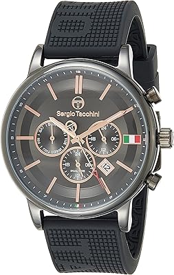 Streamline watch for men with silicone bracelet St.1.10257-2, black/dark gray, gray gray.. Shop from thousands of products at DIAYTAR NIGERIA and enjoy budget-friendly nationwide delivery.