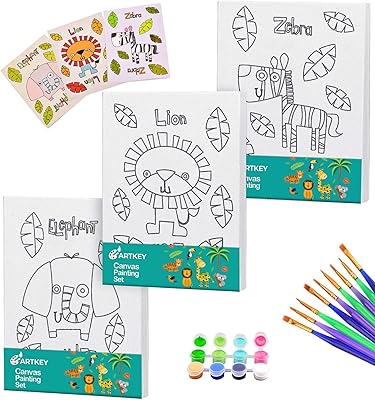 Get a set of pre-painted canvases of 5 "x 7", a set of 39-3 tense canvases, 24 pots of acrylic paint, 9 brushes, 3 accessories (lion, zebra and elephant).. Nigeria's most loved e-commerce platform delivers affordable shopping solutions to your doorstep.