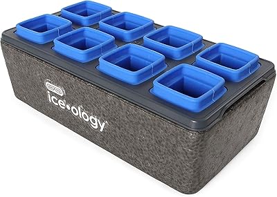Transparent silicone ice cream tray Dexas Iceology for crystalline cocktail ice cream, 8 cubes of 1.375 ", square cubes of 1.375".. DIAYTAR NIGERIA combines extensive product options with budget-friendly prices, delivered in 5-8 days.