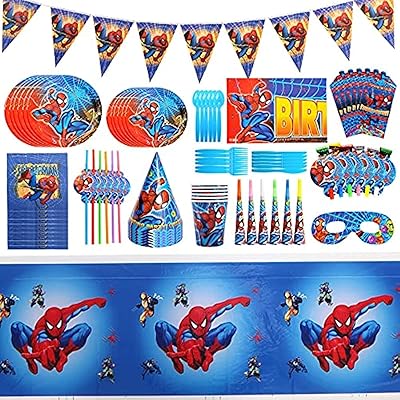 Trust set The Vista 85 Spider-Man pieces for birthday decorations on the theme of Spider-Man-Spider-man table decorations-Birthday party supplies on the theme of Spider-Man.. Get more for less on DIAYTAR Nigeria — Nigeria’s favorite e-commerce platform.