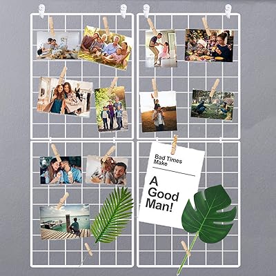 Halfallo metal mesh panel for wall, mesh wall display board, wall organizer, photo display frames, wall photo support, memo in mesh (2).. Experience the simplicity of DIAYTAR NIGERIA's extensive marketplace with delivery within 8 days.