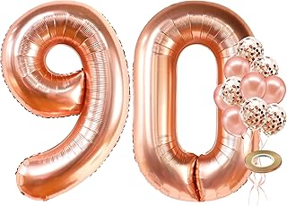 Balloons number 90 in pink gold large balloons in mylar 9 and 0.. Shop anytime, receive on time — only with DIAYTAR Nigeria.