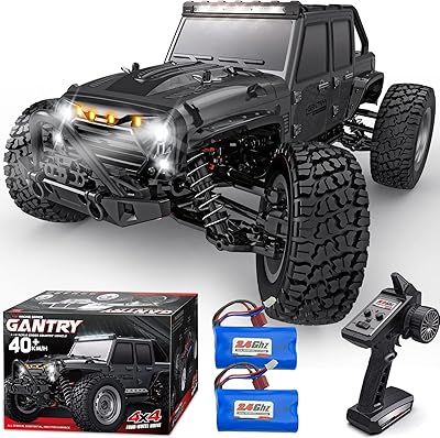 1:16 Rtr 40 km/h high speed 4WD 2.4 GHz RC car truck with 2 rechargeable batteries all-terrain vehicle for boys and adults.. DIAYTAR NIGERIA brings affordable shopping to your fingertips with reliable delivery in less than 8 days.