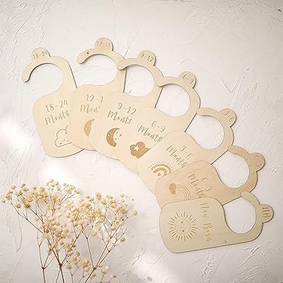 Baby cupboard separators to organize clothes-magnificent wooden organizers on one side for newborn baby clothes at 24 months for children's bedroom decoration (style 4 to 7 rooms).. Order today, receive in days — DIAYTAR Nigeria makes it possible.