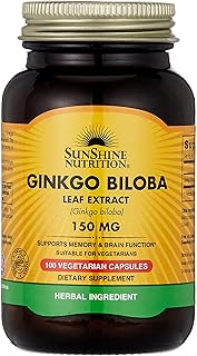 Ginkgo biloba leaf extract from Sunshine Nutrition 150 mg 100 Capsules.. Nigeria's e-commerce leader delivers unmatched variety and value to your doorstep in just 5-8 days.