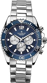 Stainless steel Accisting Watch for Men, Japanese quartz chronograph, sports watch, push button, safety clasp, rotary bezel, waterproof to 100 m, 2 year warranty... Big savings, small wait times — shop now at DIAYTAR Nigeria.