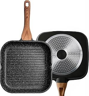 Non -stick grill with induction compatible spout, Granite 10 "(25 cm) coating (25 cm).. DIAYTAR NIGERIA: Your affordable marketplace with reliable 5-8 day shipping across Nigeria.