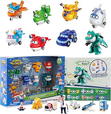 Super Wings 2 -inch transformers toys, mini action figurines for children aged 3 to 12, real mobile wheels, birthday party supplies for preschool boys and girls, plane game set (15 pieces).. DIAYTAR NIGERIA: Where value shopping meets reliable 5-8 day delivery across the nation.