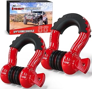 Package of 2 nilite rings of 4.75 tonnes (95,000 pounds) of 3/4 "with 7/8" robust pin and all-terrain towing couples for jeep truck, red (90053B).. Shop smart, shop DIAYTAR - Nigeria's most affordable e-commerce platform with nationwide delivery.