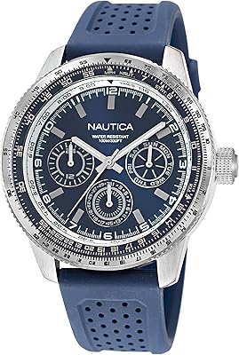 Stone men's watch 39 with gray and blue silicone bracelet, gray and blue napp39s25, blue, bracelet.. DIAYTAR NIGERIA brings the marketplace to your screen with affordable products delivered in 5-8 days.