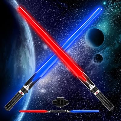 Subchamp Saber Saber for Children - Package of 2 Blue and Red Laser Sabers with Toys Saber Retractable Laser.. Enjoy the simplicity of shopping with DIAYTAR NIGERIA, offering vast choices delivered in just 5-8 days.