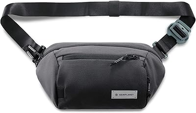 Original Hymplanet banana bag in durable and durable fabric, adjustable and removable strap, supports 1% for the planet, brown gray.. Experience the joy of discovery with DIAYTAR NIGERIA's vast catalog and nationwide affordable delivery.